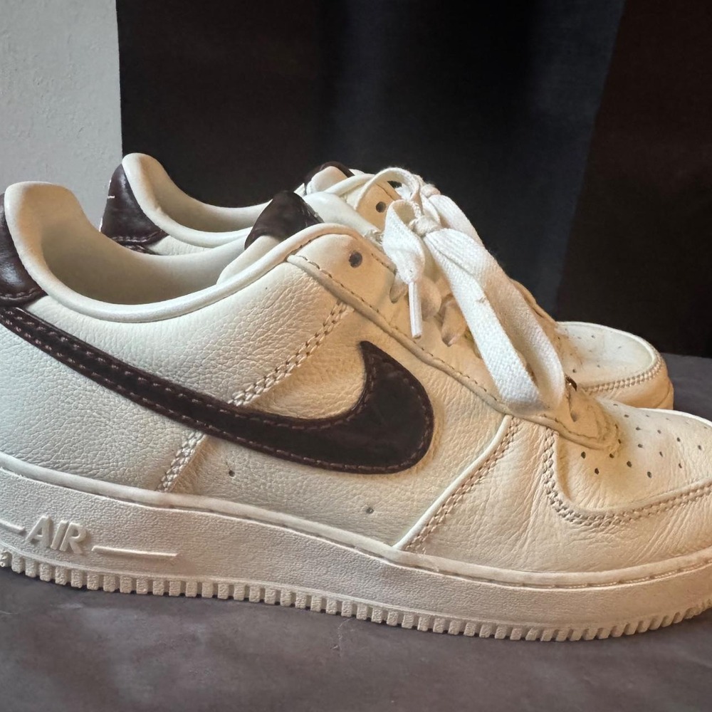 Nike Air Force 1 Low White Black Leather Sneakers Men's Size 9.5 IH7332-001